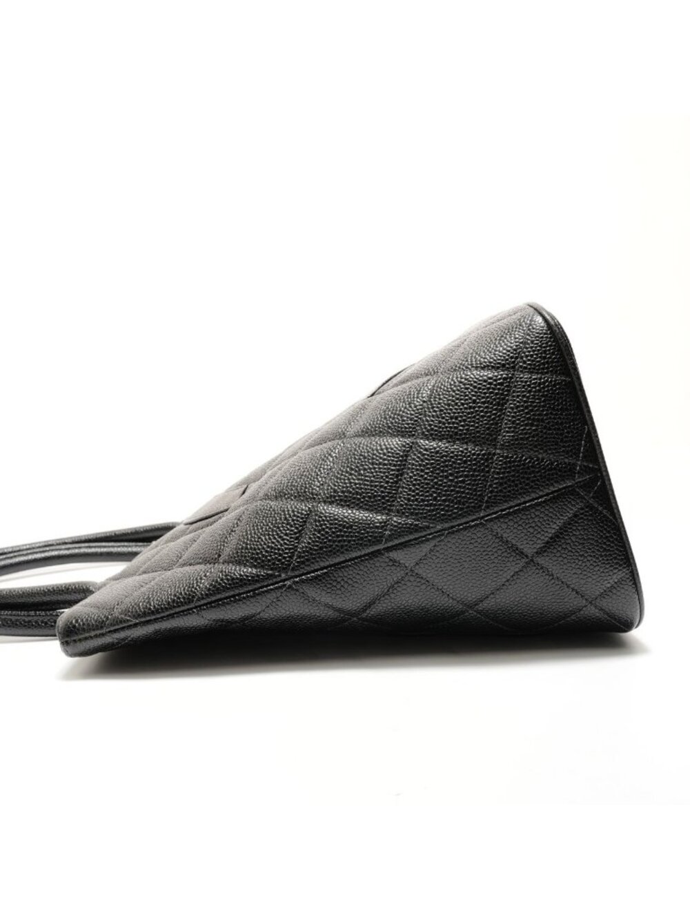 Chanel Tote Caviar Leather Medallion CC Logo - Picture 3 of 10